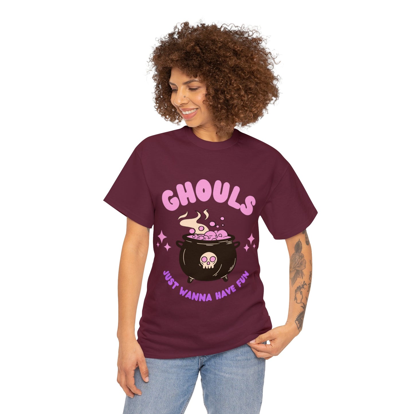 Unisex Halloween Print Heavy Cotton Tee