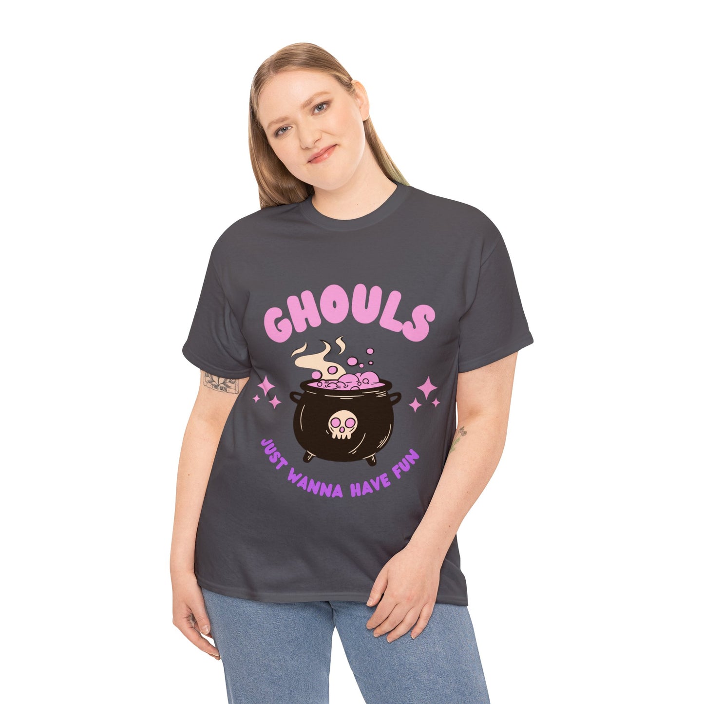 Unisex Halloween Print Heavy Cotton Tee