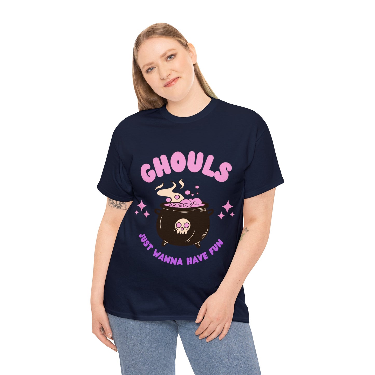 Unisex Halloween Print Heavy Cotton Tee