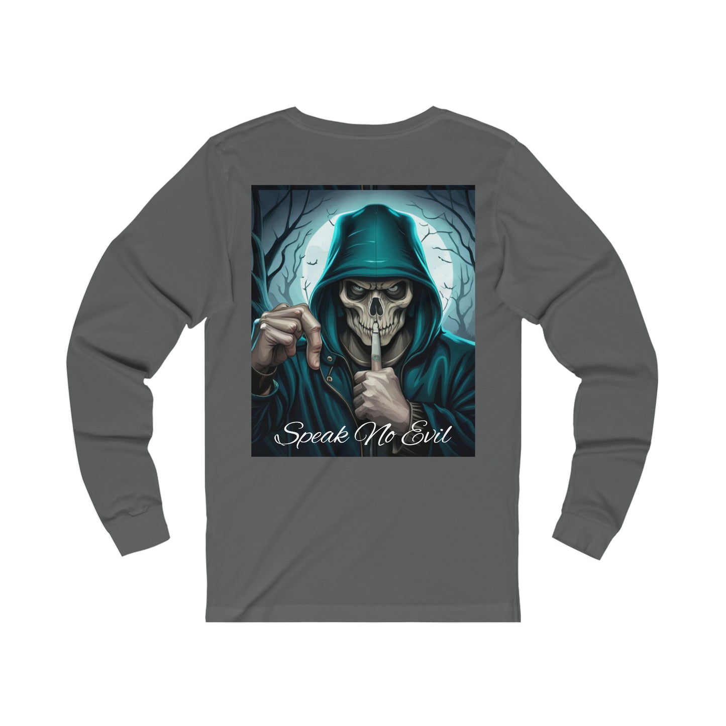 Men's/Women's Skull Print Tee Long Sleeve