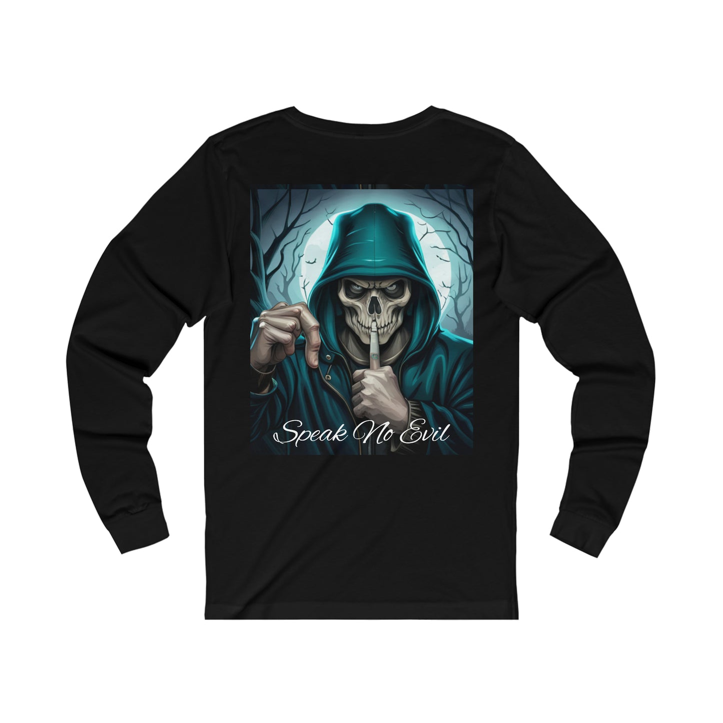 Men's/Women's Skull Print Tee Long Sleeve