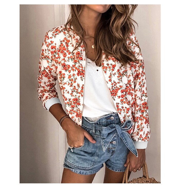 Women's Floral Printed Jacket