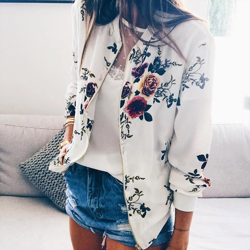 Women's Floral Printed Jacket