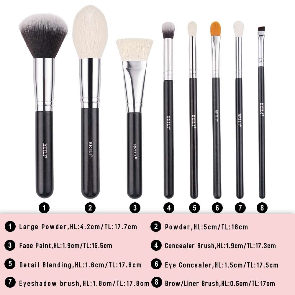 Classic Makeup Brushes 8-10pcs Set