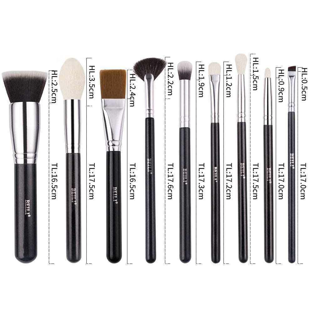 Classic Makeup Brushes 8-10pcs Set