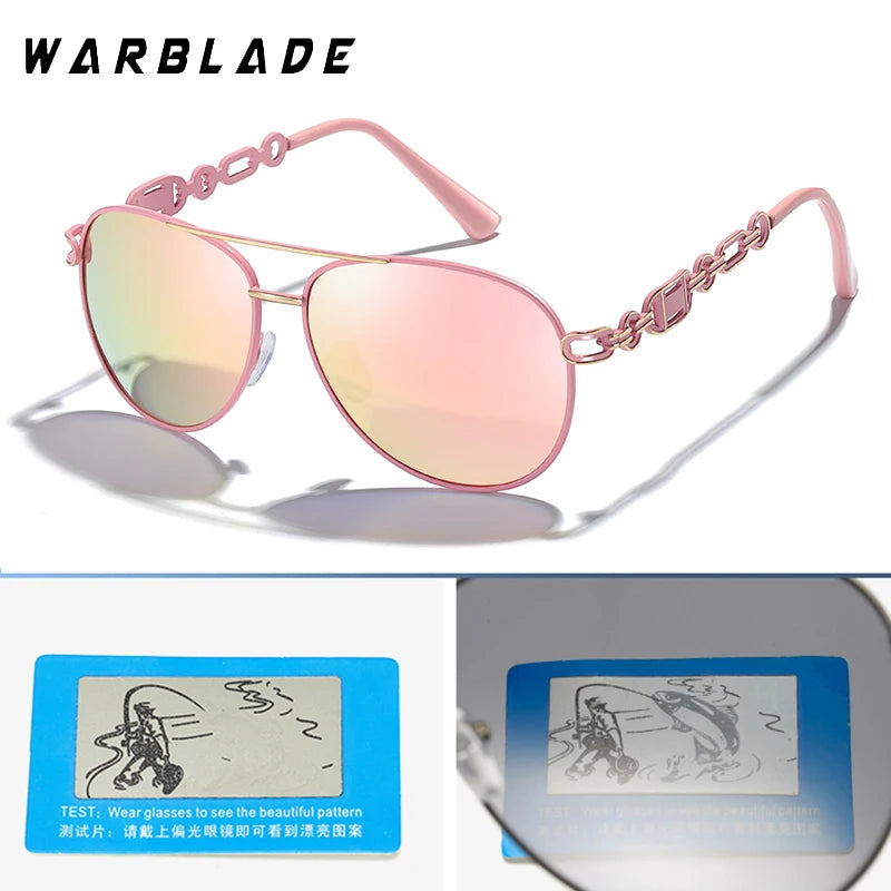 Women's Polarized Sunglasses Vintage Metal UV400