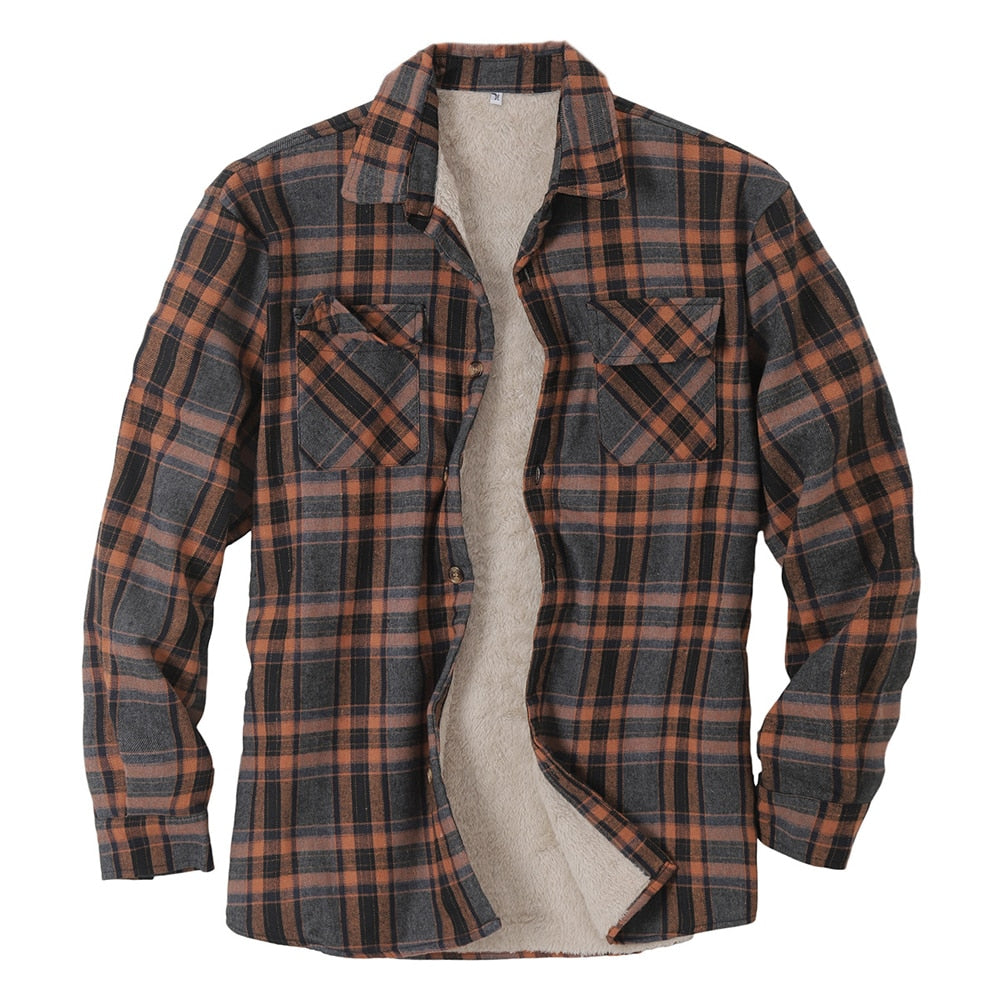 Men's Plaid Fleece Jacket