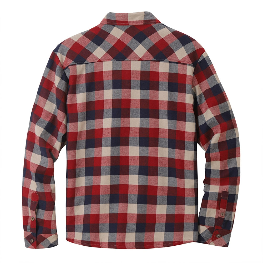 Men's Plaid Fleece Jacket