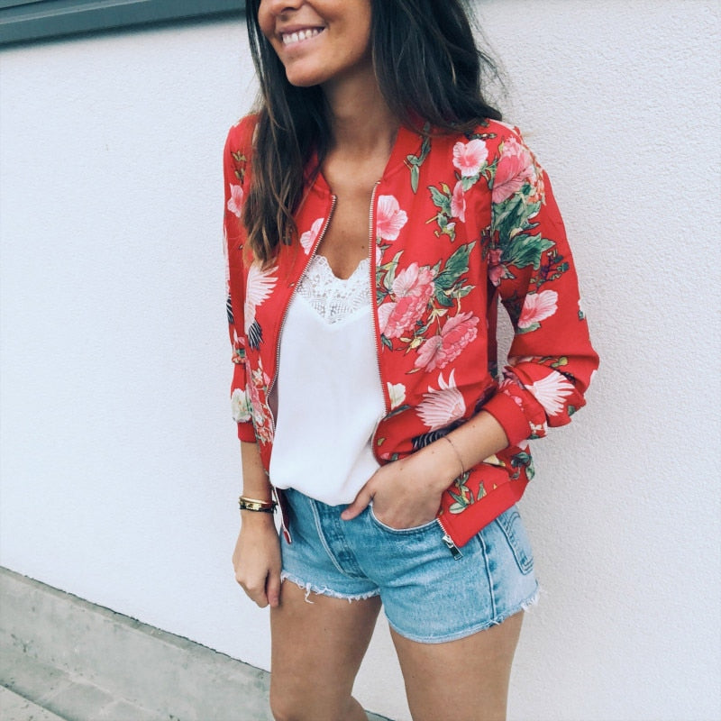 Women's Floral Printed Jacket