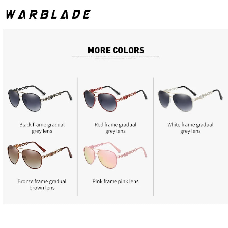 Women's Polarized Sunglasses Vintage Metal UV400