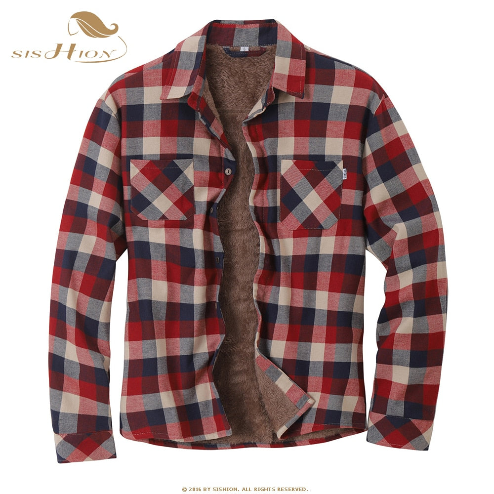 Men's Plaid Fleece Jacket