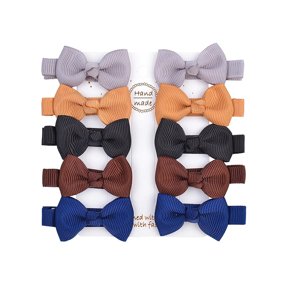 Infant/Toddler Mini Bow Tie Hair Clip 10Pcs/lot