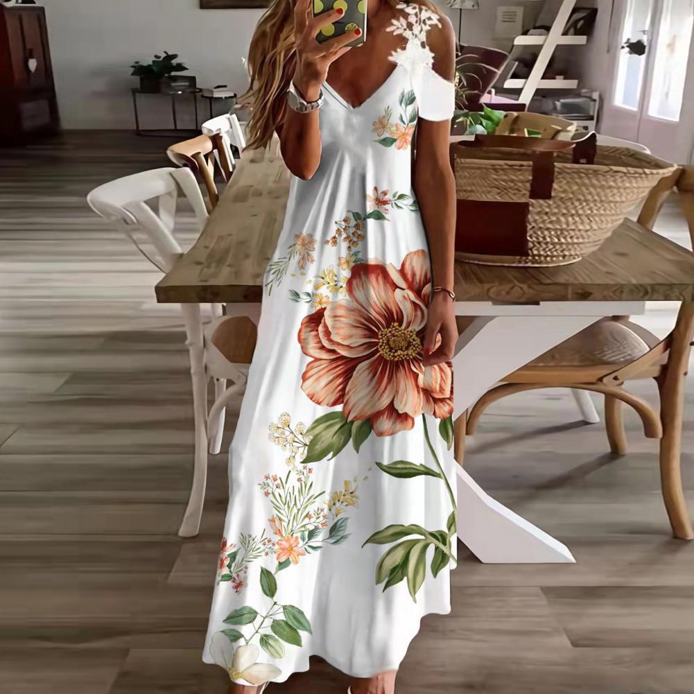 Women's Floral Print Beach Dress