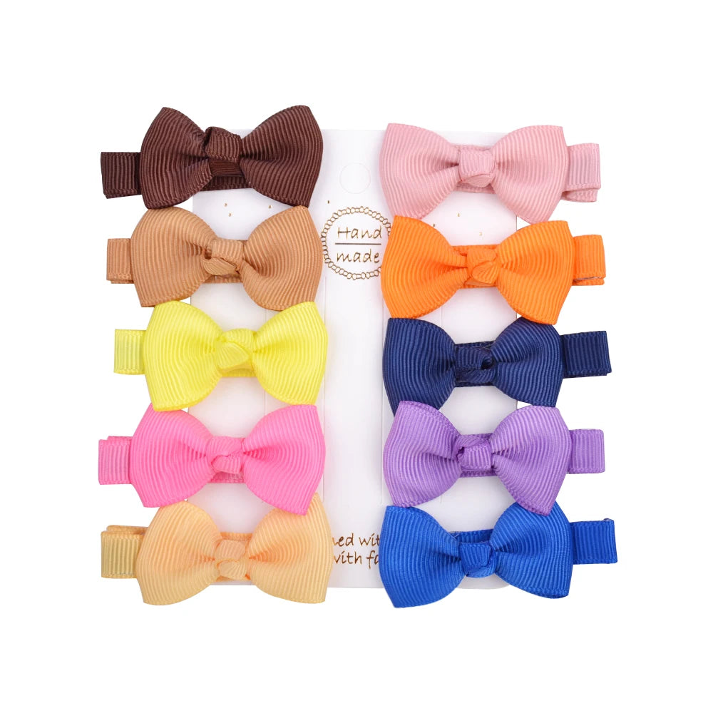 Infant/Toddler Mini Bow Tie Hair Clip 10Pcs/lot