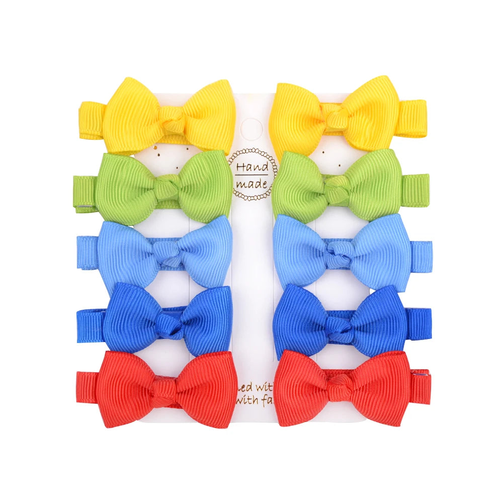 Infant/Toddler Mini Bow Tie Hair Clip 10Pcs/lot