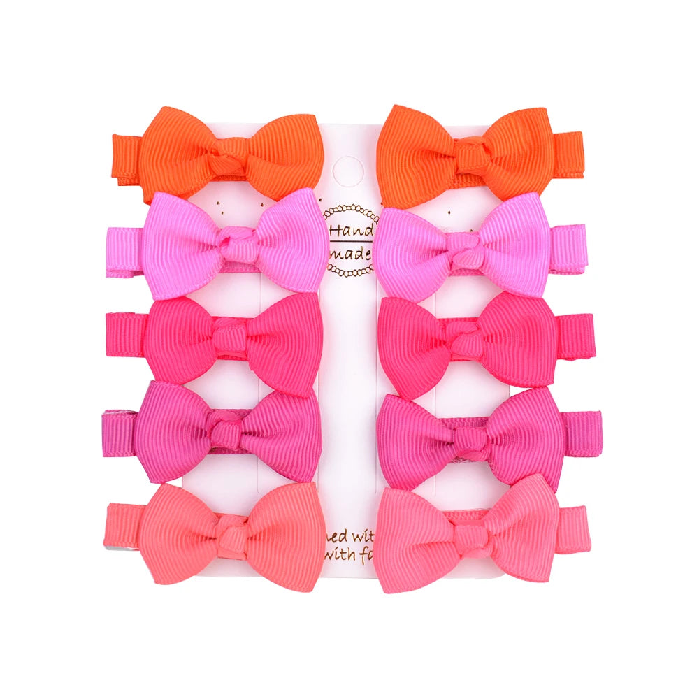 Infant/Toddler Mini Bow Tie Hair Clip 10Pcs/lot