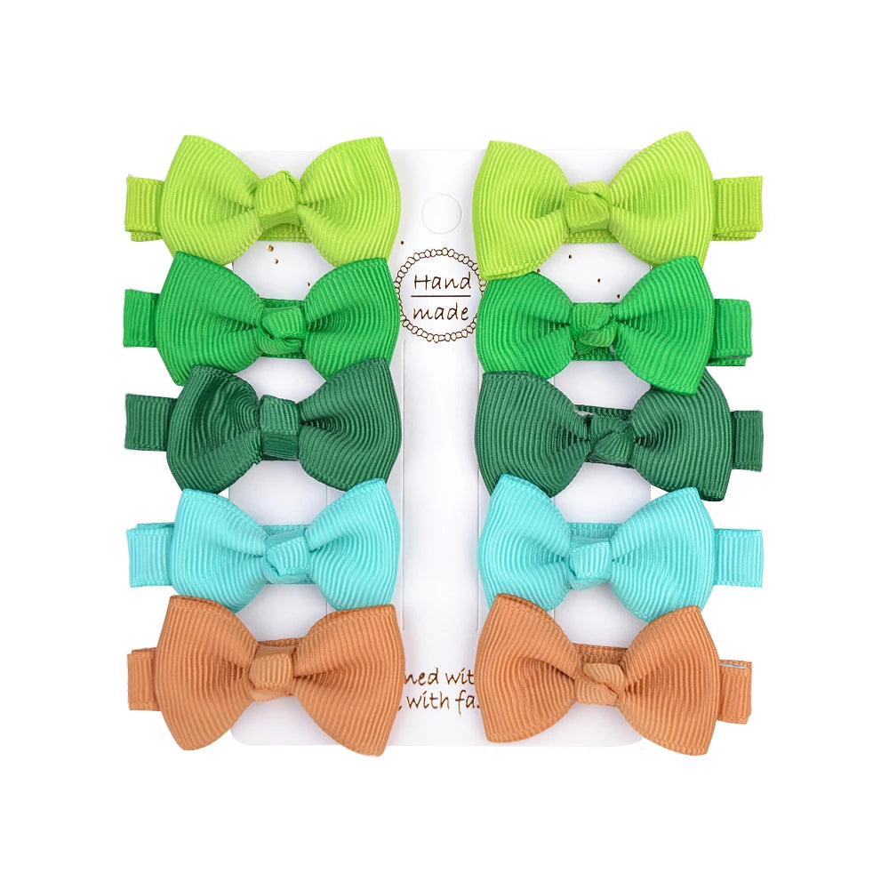 Infant/Toddler Mini Bow Tie Hair Clip 10Pcs/lot