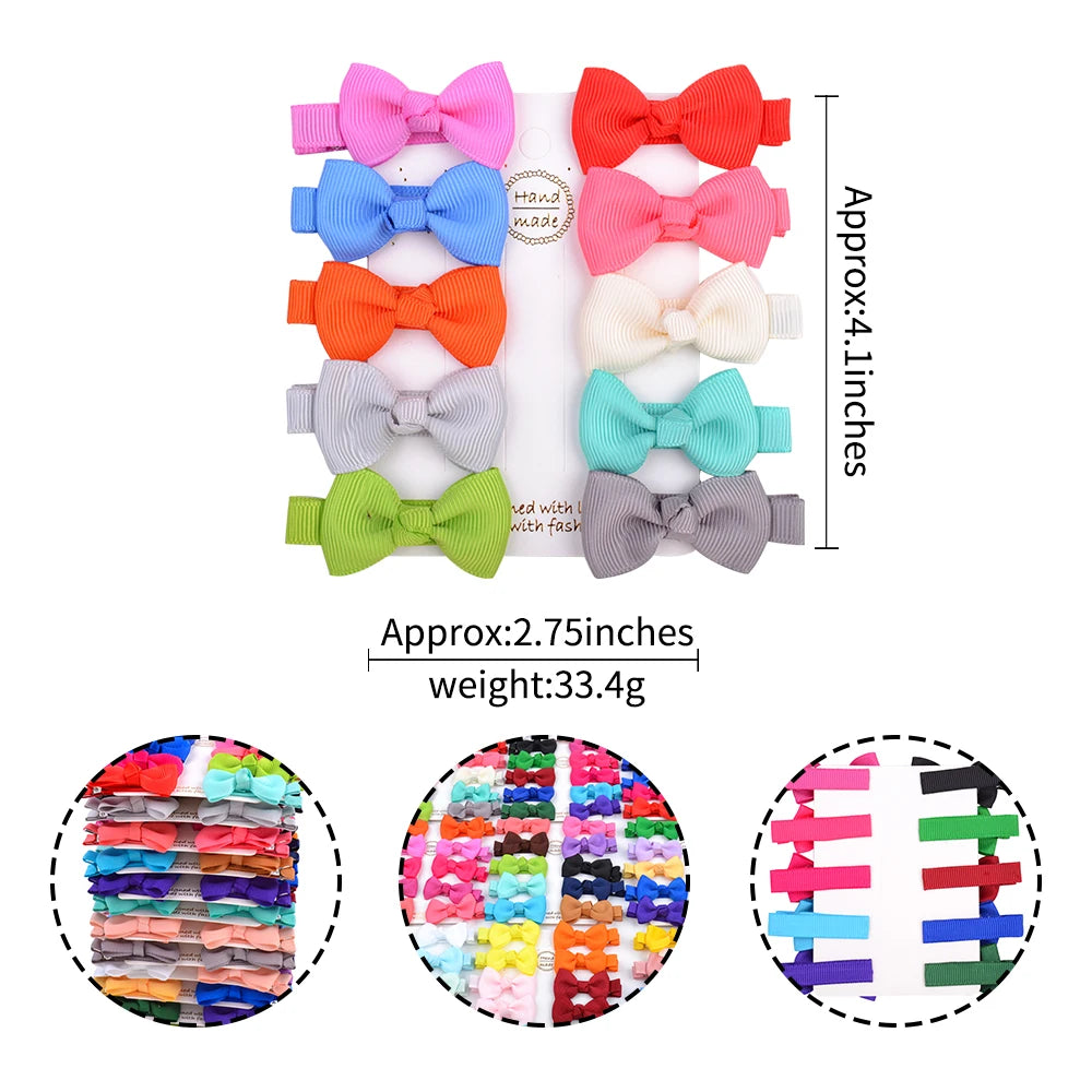 Infant/Toddler Mini Bow Tie Hair Clip 10Pcs/lot