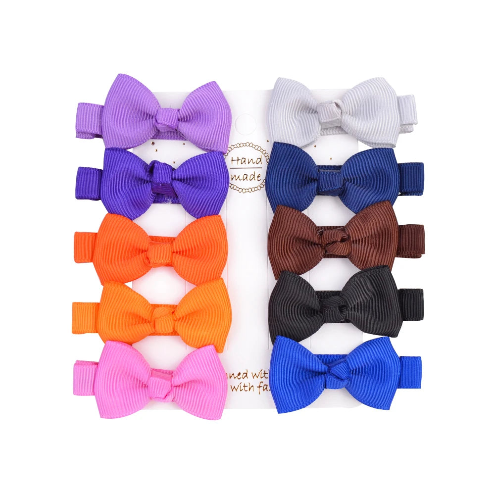 Infant/Toddler Mini Bow Tie Hair Clip 10Pcs/lot