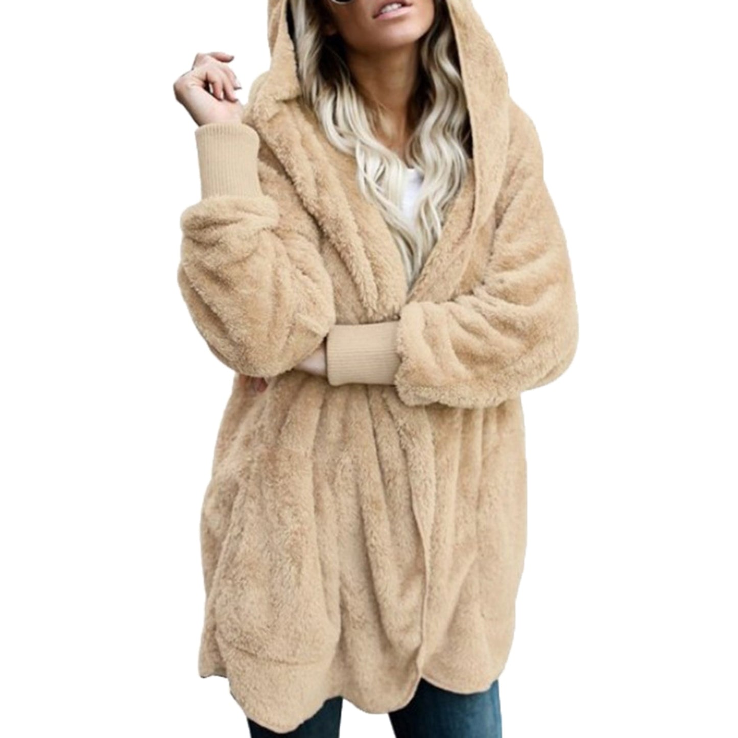 Women's Faux Fur Teddy Bear Jacket/S-5XL