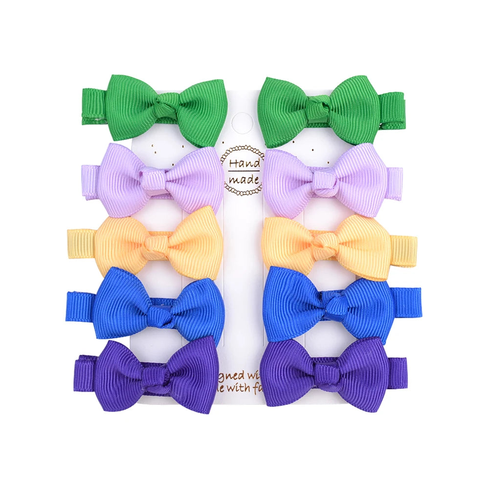 Infant/Toddler Mini Bow Tie Hair Clip 10Pcs/lot