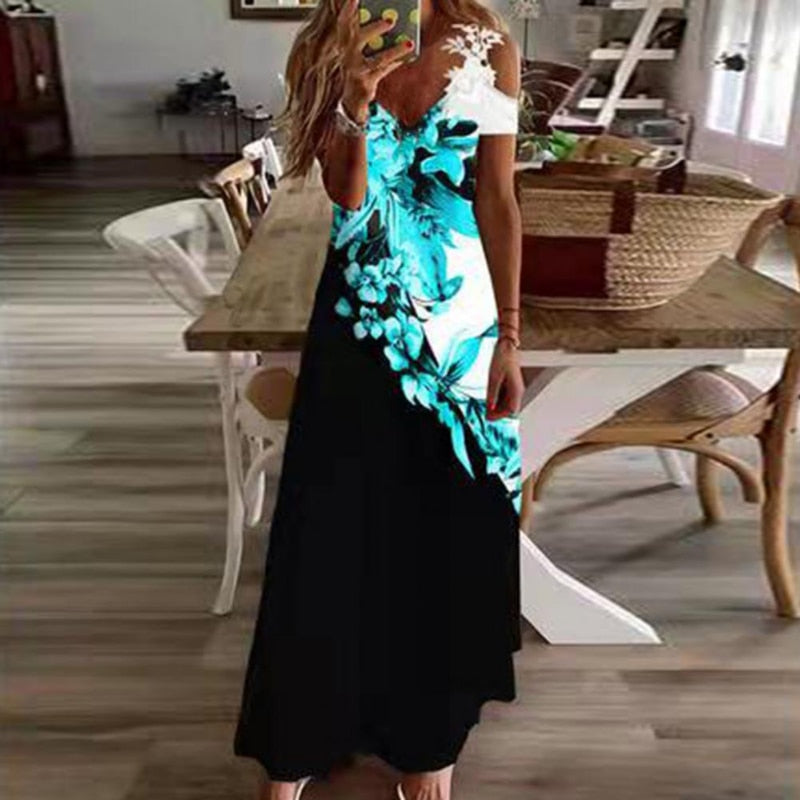 Women's Floral Print Beach Dress