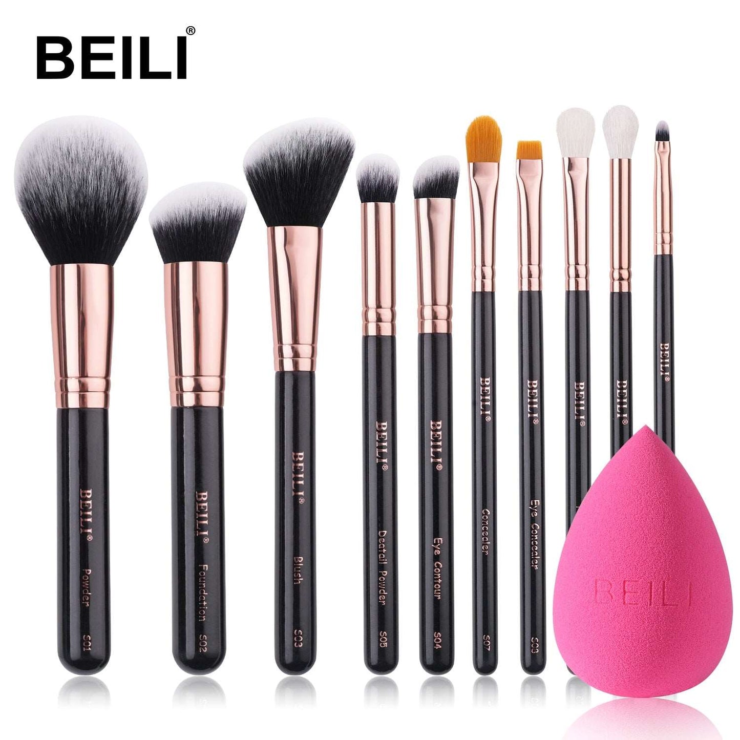 Classic Makeup Brushes 8-10pcs Set