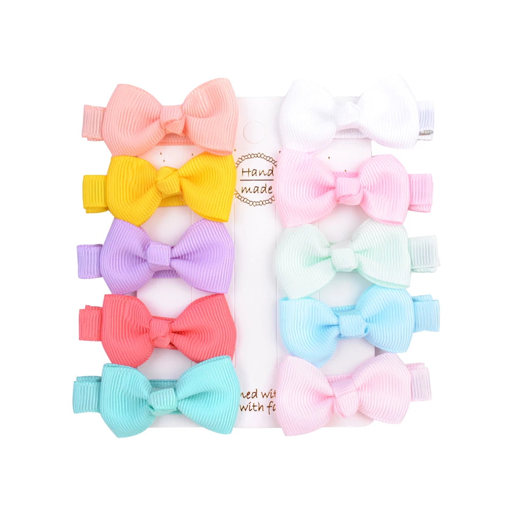 Infant/Toddler Mini Bow Tie Hair Clip 10Pcs/lot