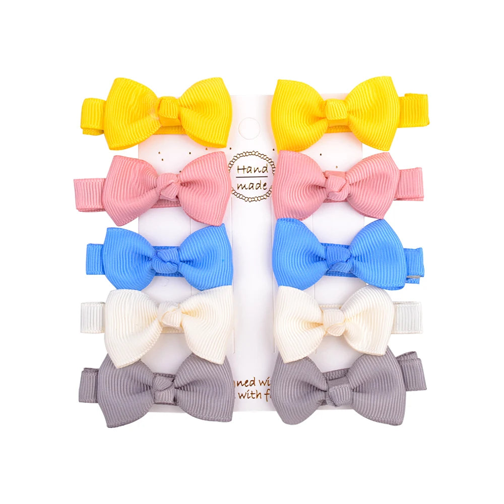 Infant/Toddler Mini Bow Tie Hair Clip 10Pcs/lot