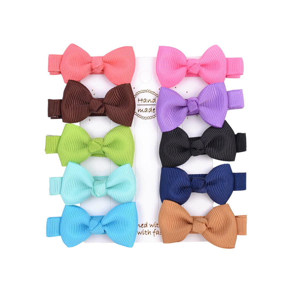 Infant/Toddler Mini Bow Tie Hair Clip 10Pcs/lot