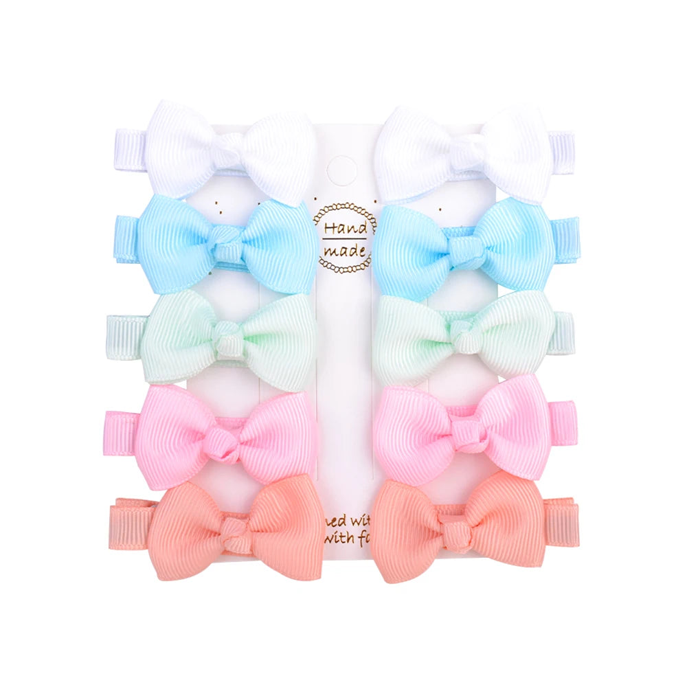 Infant/Toddler Mini Bow Tie Hair Clip 10Pcs/lot