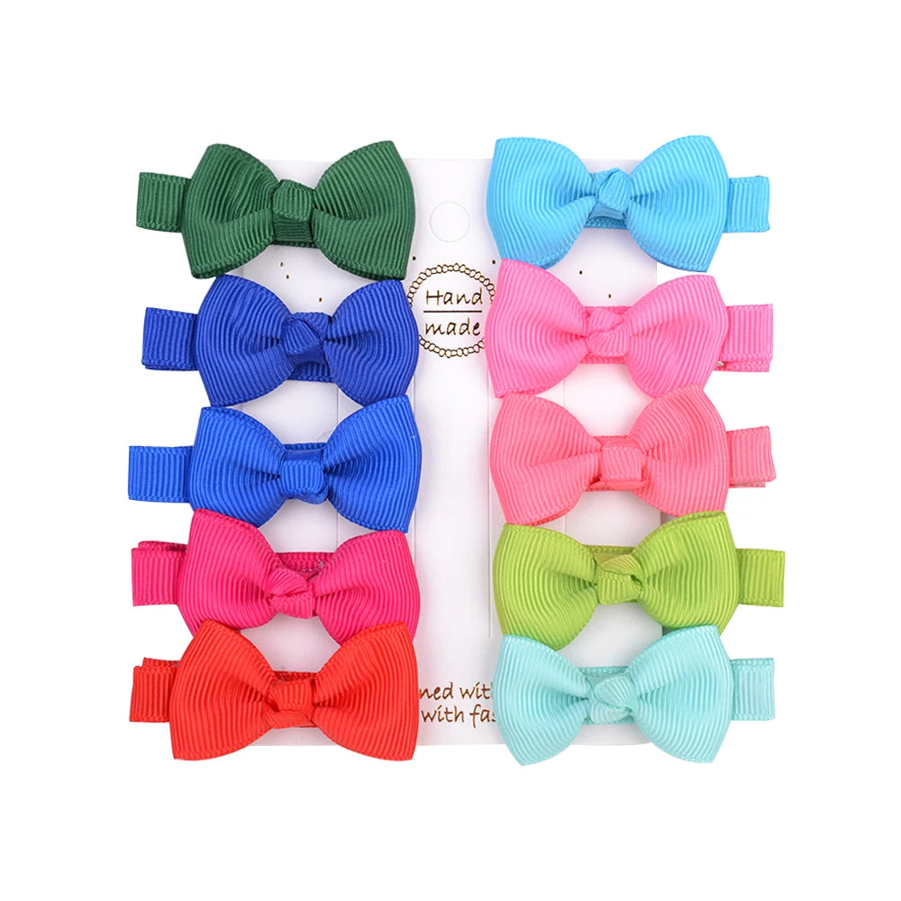 Infant/Toddler Mini Bow Tie Hair Clip 10Pcs/lot