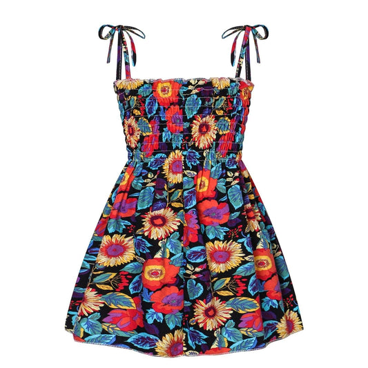 Children's Floral Print Sundress/1-6 Years