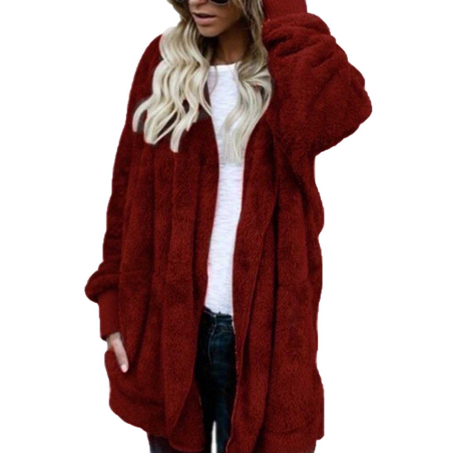 Women's Faux Fur Teddy Bear Jacket/S-5XL