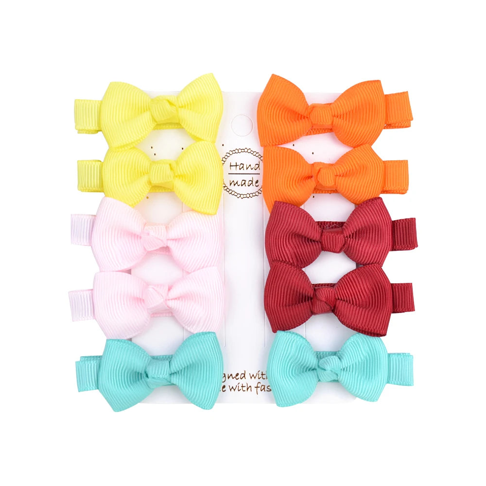 Infant/Toddler Mini Bow Tie Hair Clip 10Pcs/lot