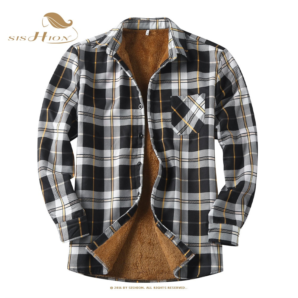 Men's Plaid Fleece Jacket