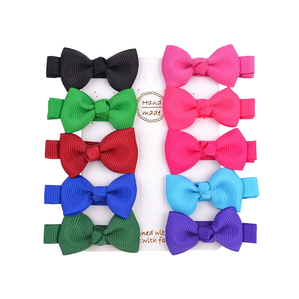 Infant/Toddler Mini Bow Tie Hair Clip 10Pcs/lot