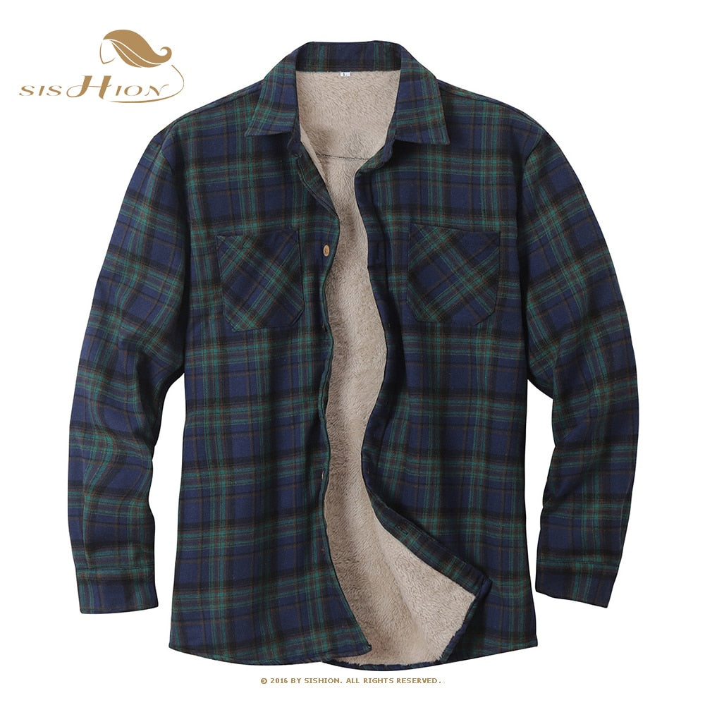 Men's Plaid Fleece Jacket