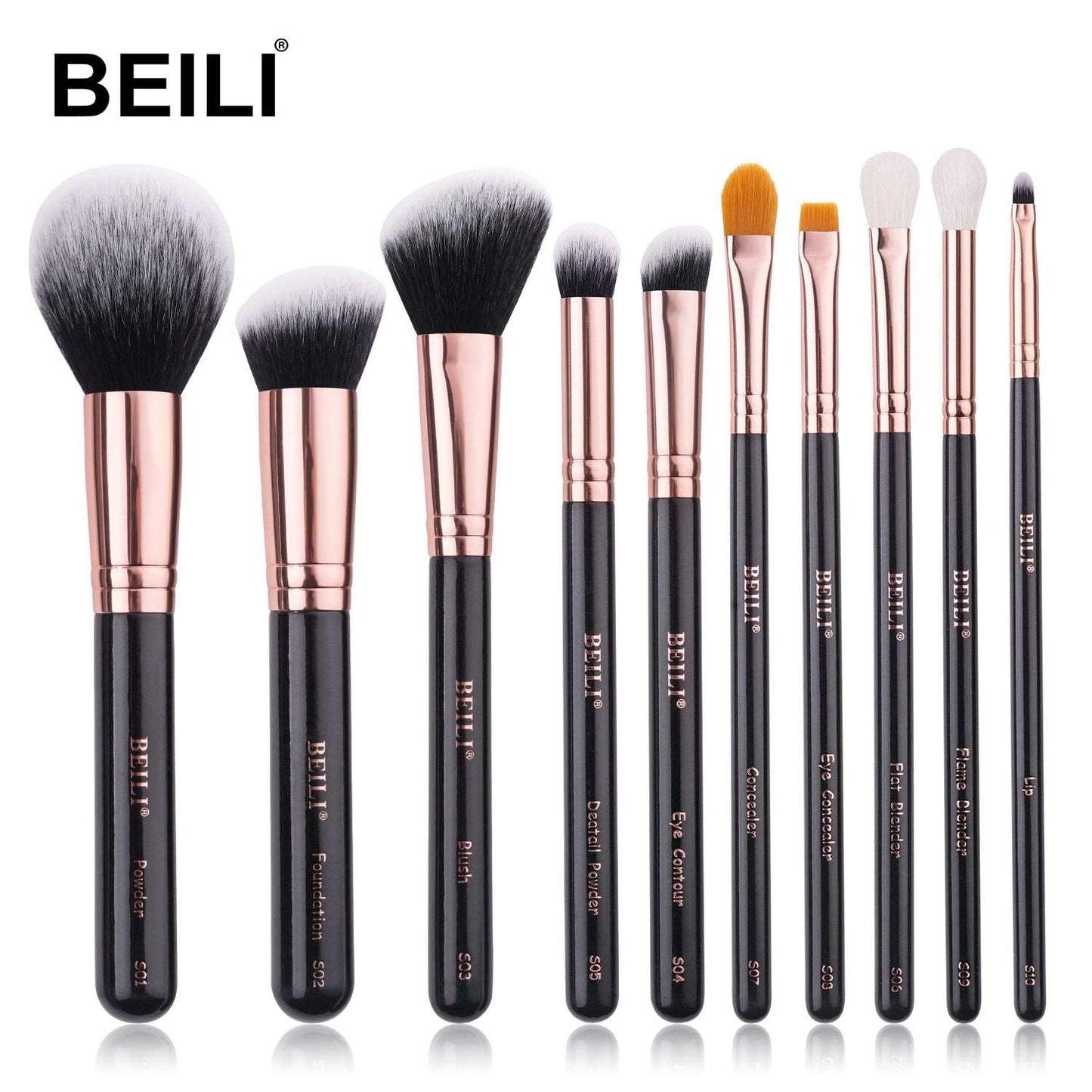 Classic Makeup Brushes 8-10pcs Set