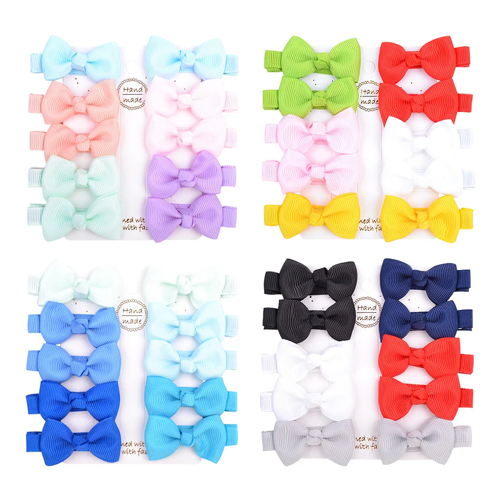 Infant/Toddler Mini Bow Tie Hair Clip 10Pcs/lot