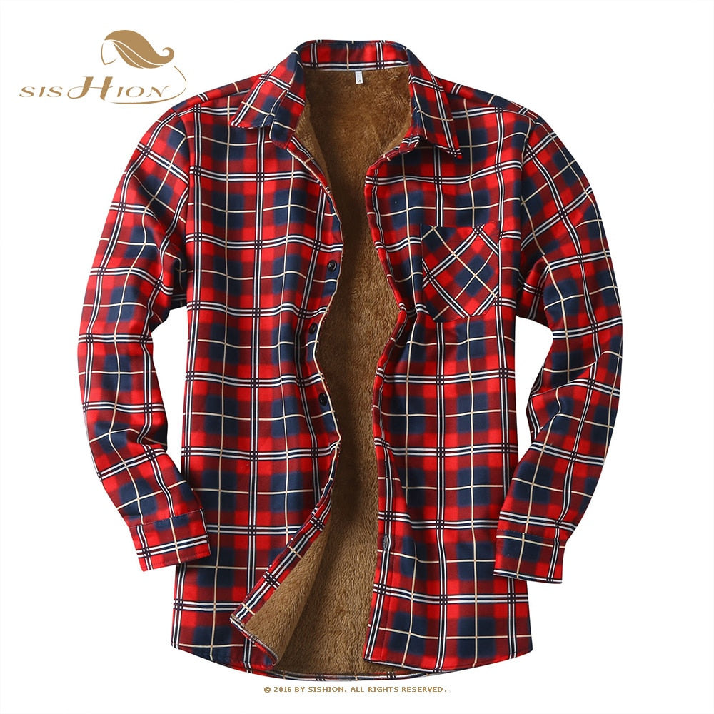 Men's Plaid Fleece Jacket