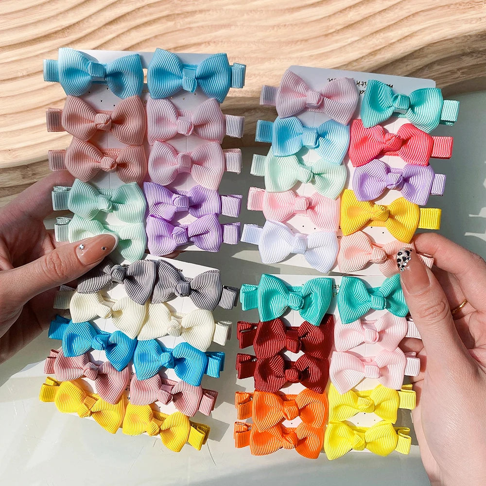 Infant/Toddler Mini Bow Tie Hair Clip 10Pcs/lot