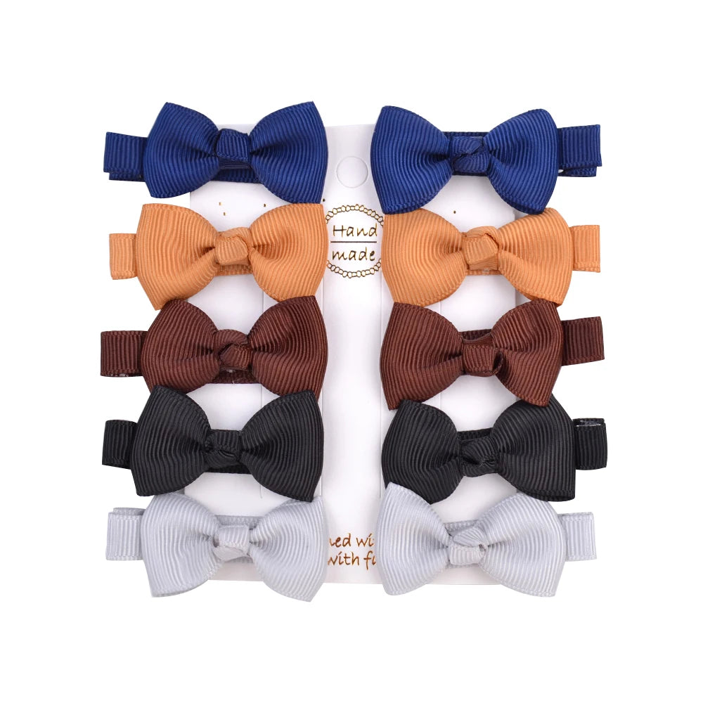 Infant/Toddler Mini Bow Tie Hair Clip 10Pcs/lot