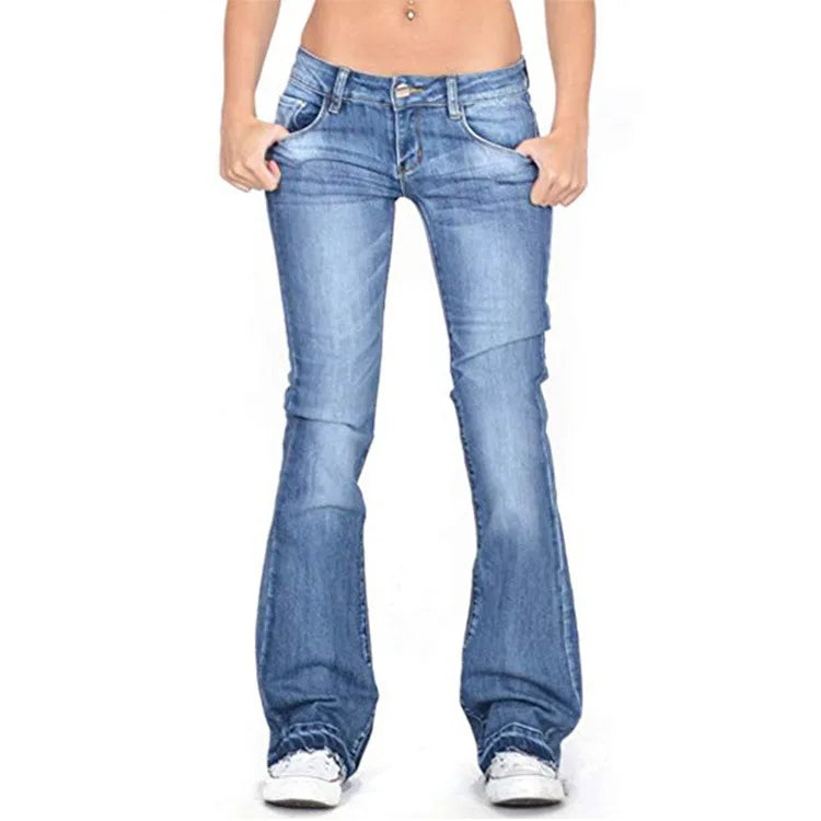 Women's Low Rise Flared Jeans