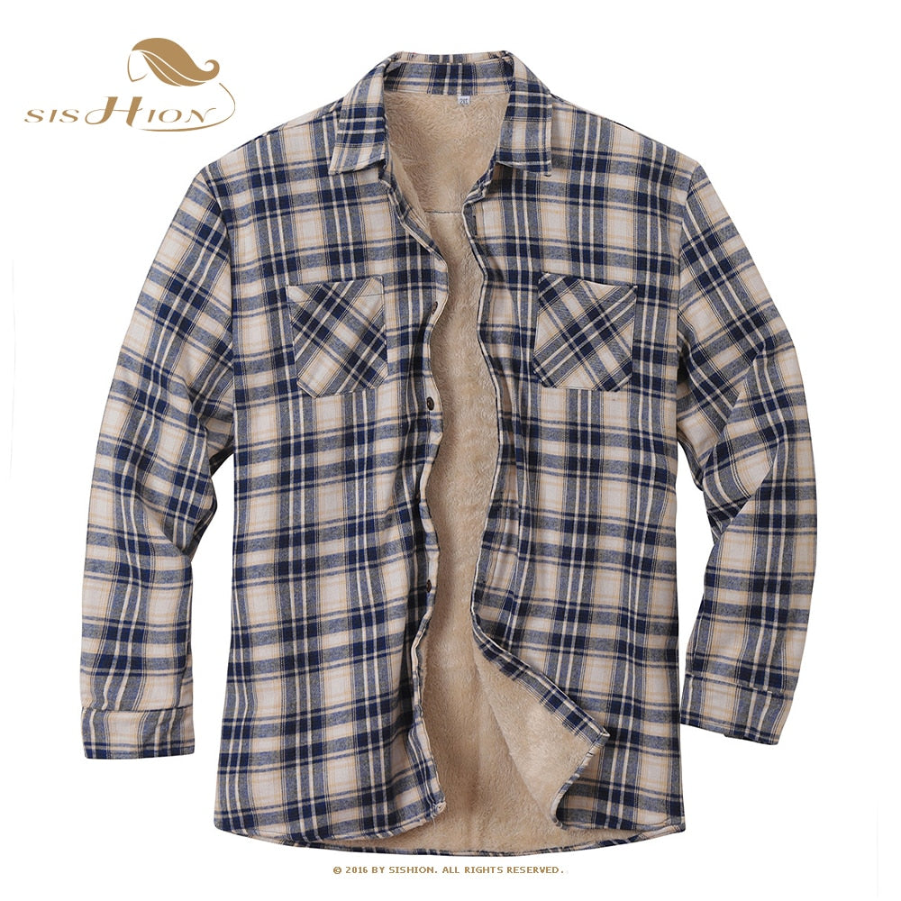 Men's Plaid Fleece Jacket