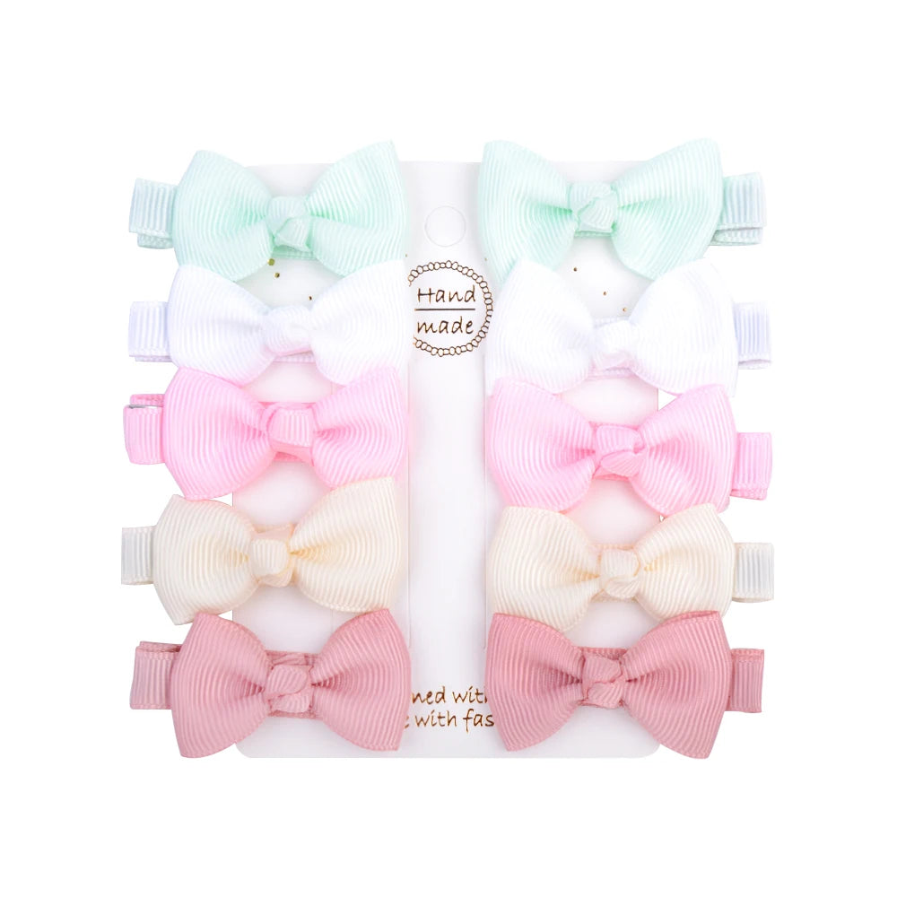 Infant/Toddler Mini Bow Tie Hair Clip 10Pcs/lot