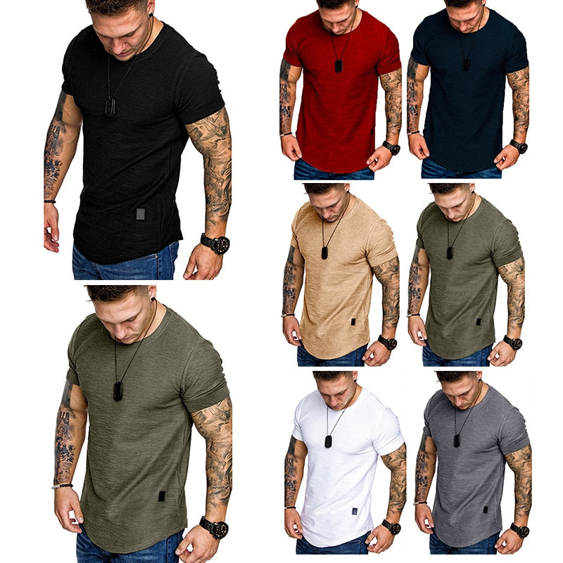 Men's Short Sleeve T-Shirt/Solid Color - fittedfortheoccasion