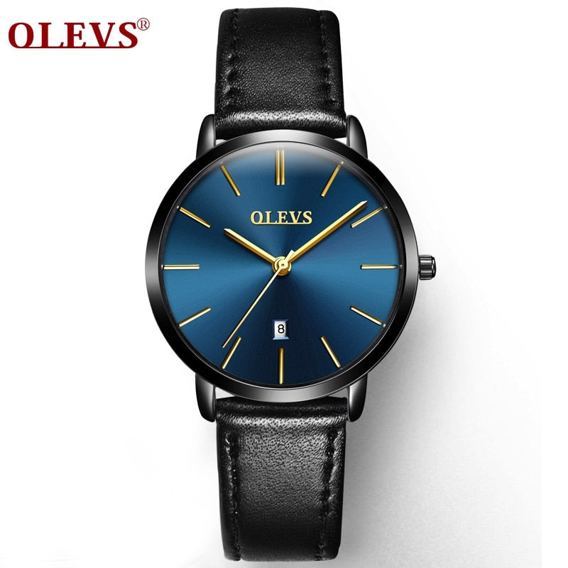 Women's Leather Quartz Watch - fittedfortheoccasion