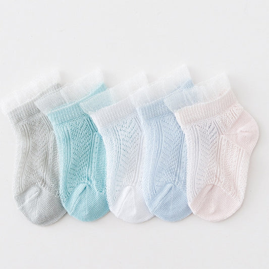 Children's Breathable Summer Socks/5 Pairs