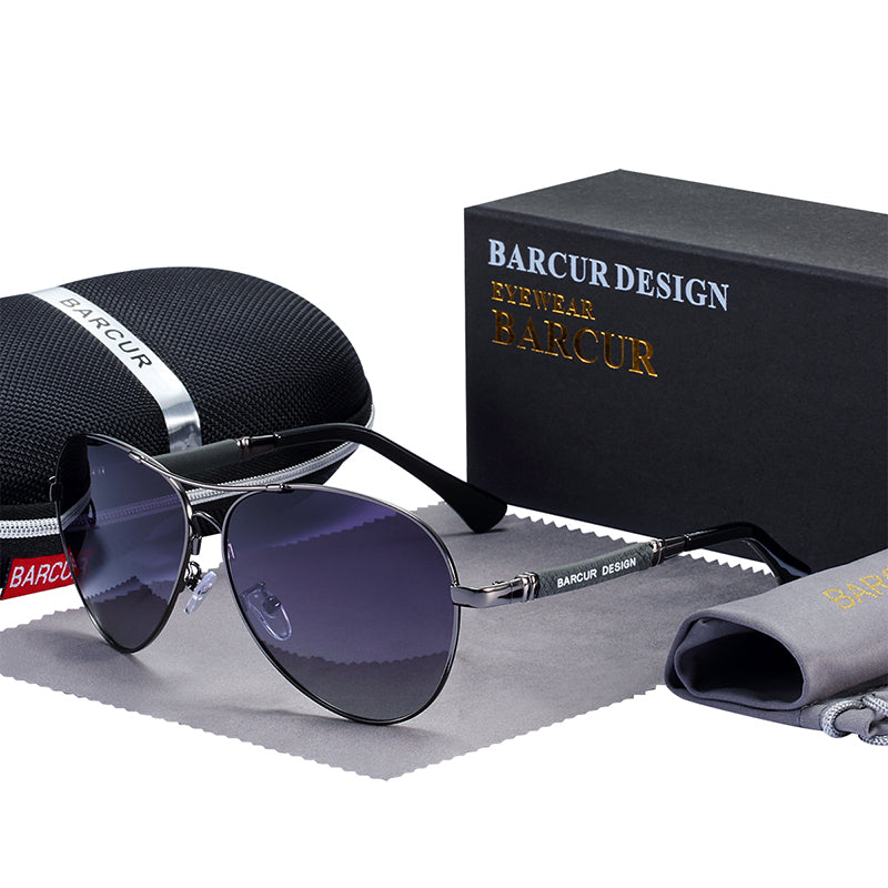 Men's Titanium Alloy Sunglasses-Polarized - fittedfortheoccasion